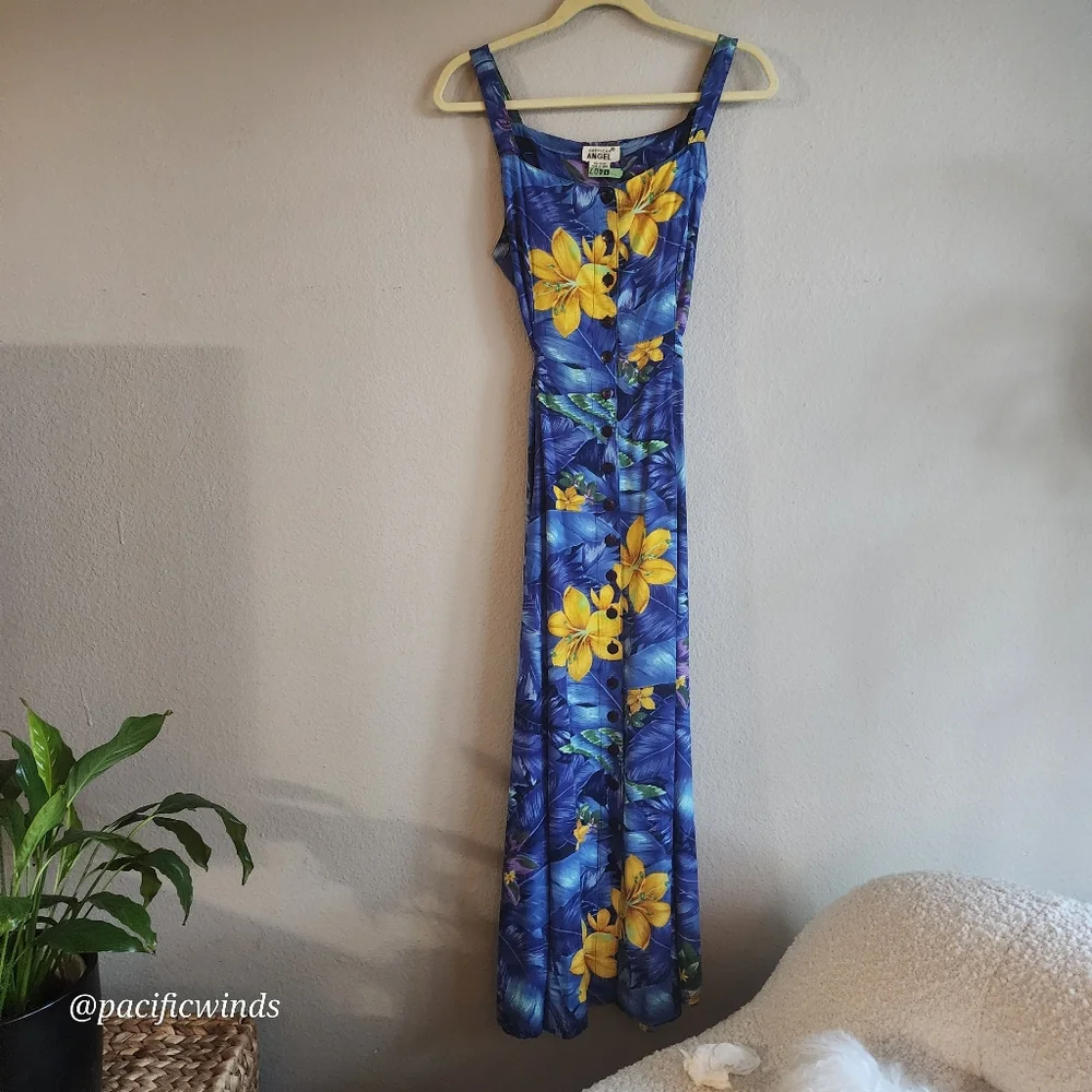 90's! MAXI DRESS! AMERICAN ANGEL SIZE MEDIUM         c - Picture 3 of 15